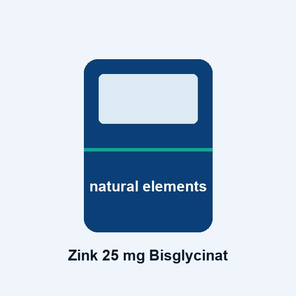 natural elements Zink 25 mg (Bisglycinat)